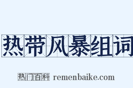 热带风暴组词是什么意思的图片